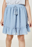 Dobby Ruffle Skirt