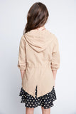 G3225 BEIGE Cargo Jacket Back