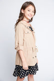 G3225 BEIGE Cargo Jacket Side