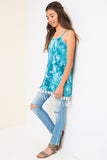 G3482 Aqua Girls Tie-Dye Tank Dress Full Body