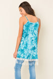 G3482 Aqua Girls Tie-Dye Tank Dress Back