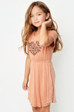 G3773 Sunset Vintage Washed Embroidered Dress Pose 2