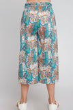 G4197 MINT Paisley Print Culottes Back