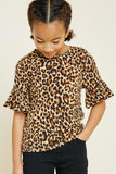 G4439-LEOPARD Leopard Dolman T-Shirt Front