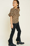 G4439-LEOPARD Leopard Dolman T-Shirt Alternate Angle