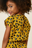 G4572-MUSTARD Leopard Pocket Romper Alternate Angle