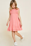 Lace Dobby Mini A-Line Dress