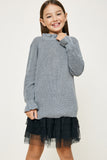 High Neck Ruffle Sweater