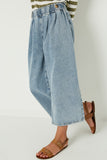 GC1020 Mid Denim Cropped Pants Side