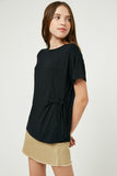 Side Ribbon Tie T Shirt