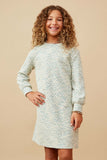 Lurex Tweed Long Sleeve Shift Dress