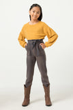 Paperbag Belted Waist Vintage Overdye Pants