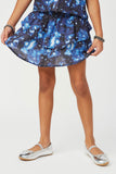 Smithsonian Space Print Smocked Ruffle Skirt