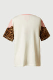 GS0025 Pink Smithsonian Chevron Cheetah Panel Top Back