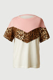 GS0025 Pink Smithsonian Chevron Cheetah Panel Top Front 2