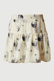 GS0026 Off White Smithsonian Moon Phase Satin Balloon Hem Skirt Front 2