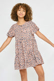 Leopard Button-Down Swing Dress