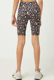 GY1198 Leopard Girls Leopard High Rise Short Back