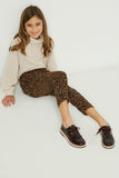 Animal Print Corduroy Pants