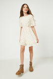 Floral Ruffled Mini Dress