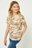 Camo Printed T Shirt