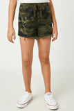 Camo Denim Shorts