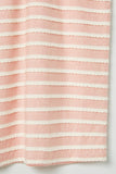 GY2551 Pink Girls Lace Striped Short Sleeve Tee Detail