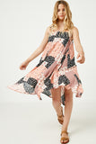 Patchwork Printed Dress