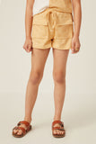 Front Pocket Textured Knit Shorts