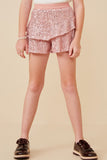 Sequin Ruffle Shorts