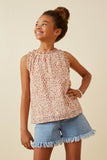 Ruffle Detail Ditsy Tank