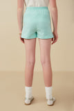 GY8283 Sky Girls Asymmetric Ruffled Hem Skort Back