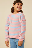 Ultra Soft Multicolor Stripe Pullover Sweater