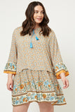 Plus Tassel Tunic Dress