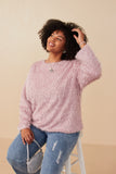 Plus Fringe Detail Spangle Long Sleeve Top Pose