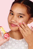 NPG001 Ruby Pearl Hayden Girls Beauty Water Based Dazzling Nail Polish Product in Hand